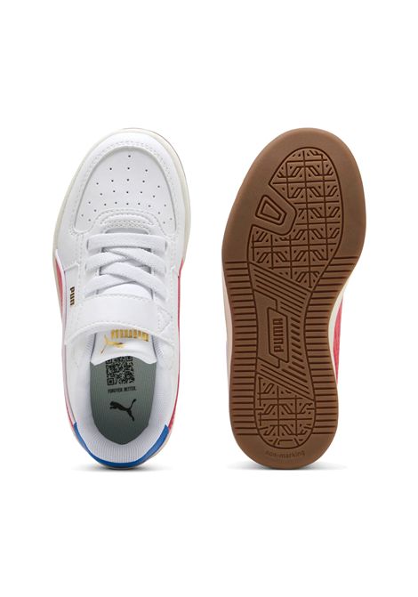 Scarpe Puma Caven 2.0 Retro Bianco Rosso Bambini PUMA | Sneakers | 403204-01