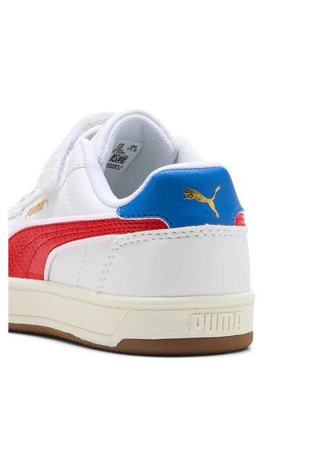 Scarpe Puma Caven 2.0 Retro Bianco Rosso Bambini PUMA | Sneakers | 403204-01