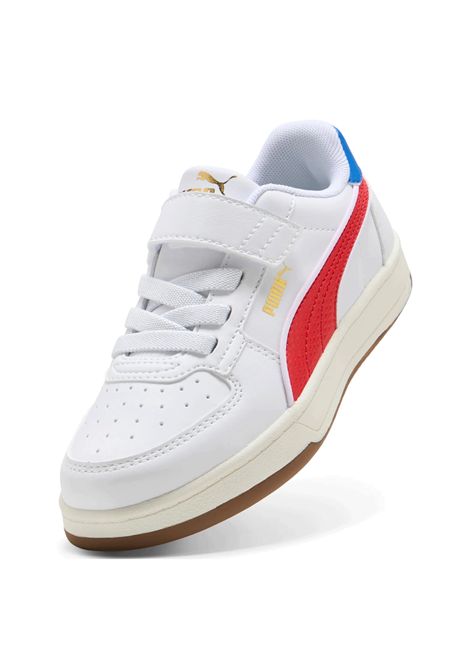 Scarpe Puma Caven 2.0 Retro Bianco Rosso Bambini PUMA | Sneakers | 403204-01