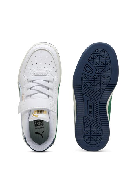 Scarpe Puma Caven 2.0 Retro Bianco Verde Bambini PUMA | Sneakers | 403204-02