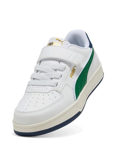 Scarpe Puma Caven 2.0 Retro Bianco Verde Bambini PUMA | Sneakers | 403204-02