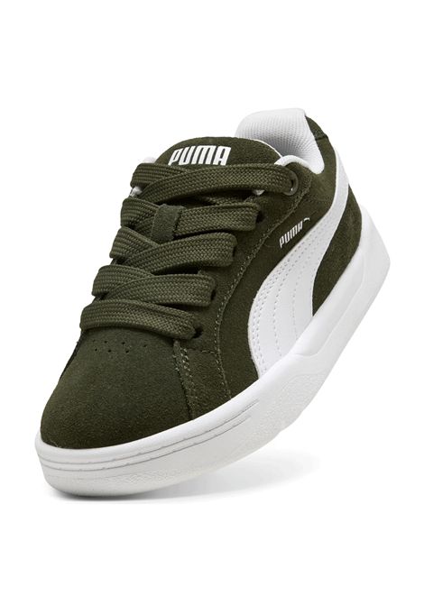 Scarpe Puma Park Lifestyle Easy SD Verde Oliva Bianco Bambini PUMA | Sneakers | 404339-03