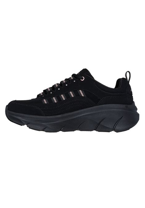 Scarpe Skechers Relaxed Fit D'Lux Walker 2.0 Golden Step Nero Donna SKECHERS | Scarpe Skechers | 150106-BKRG