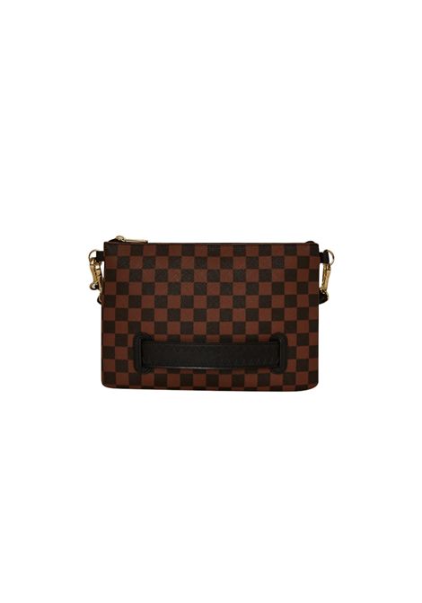 Sprayground Sawtooth Sharks In Paris Crossover Clutch Brown Unisex SPRAYGROUND | Pochette | 910B7841NSZ-