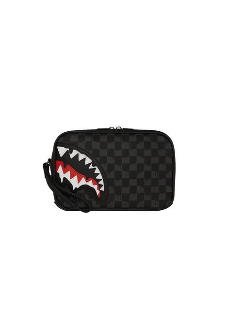 Sprayground Dripping Sharks In Paris Toiletry Bag Black Unisex SPRAYGROUND | Pochette | 910B7968NSZ-