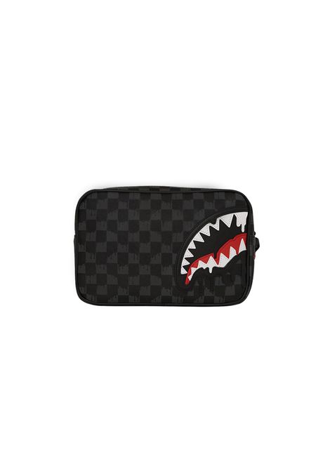 Sprayground Dripping Sharks In Paris Toiletry Bag Black Unisex SPRAYGROUND | Pochette | 910B7968NSZ-