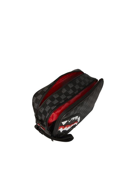 Sprayground Dripping Sharks In Paris Toiletry Bag Black Unisex SPRAYGROUND | Pochette | 910B7968NSZ-