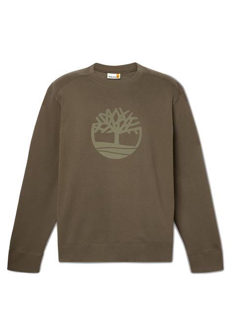 Timberland Kennebec River Crewneck Sweatshirt Olive Green Men TIMBERLAND | Sweatshirts | TB0A2BJ8-A581