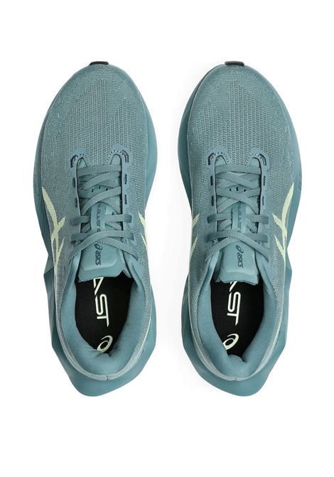 Scarpe Asics Novablast 6 Verde Acqua Giallo Uomo ASICS | Scarpe Running | 1011C243-401