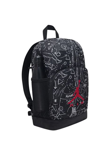 Jordan Jan Air Raid Backpack with Pencil Case Black White Unisex JORDAN | Backpacks | 9A9250-F66