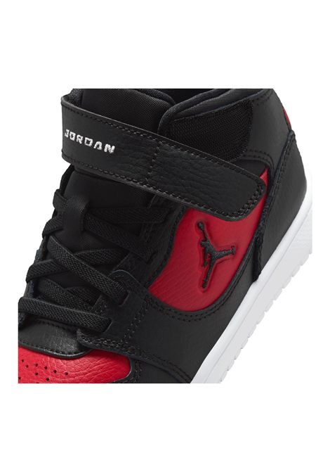 Scarpe Jordan Court Connect Mid Nero Rosso Bambini JORDAN | Sneakers | IQ7700-006
