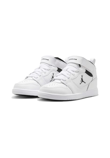 Scarpe Jordan Court Connect Mid Bianco Nero Bambini JORDAN | Sneakers | IQ7700-100