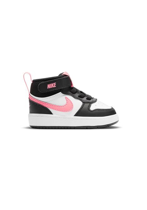 Nike Court Borough Mid 2 Shoes Black White Pink Infant NIKE | Sneakers | CD7784-005