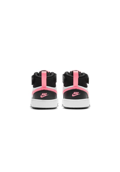 Nike Court Borough Mid 2 Shoes Black White Pink Infant NIKE | Sneakers | CD7784-005