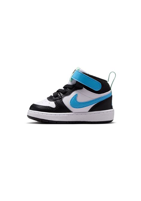 Nike Court Borough Mid 2 Shoes Black White Blue Infant NIKE | Sneakers | CD7784-136