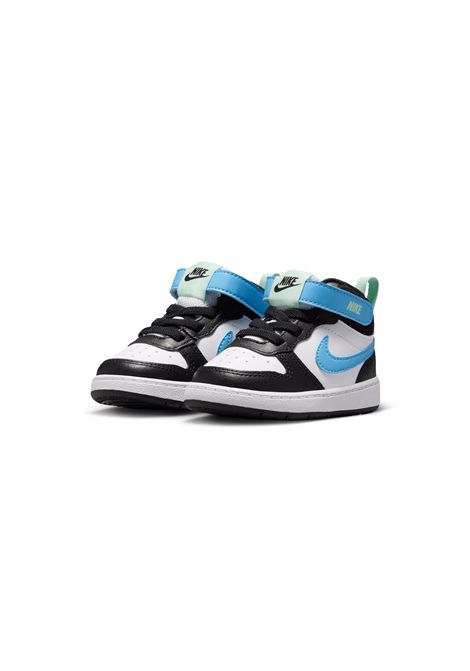 Nike Court Borough Mid 2 Shoes Black White Blue Infant NIKE | Sneakers | CD7784-136