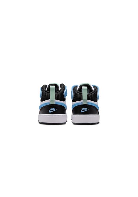 Nike Court Borough Mid 2 Shoes Black White Blue Infant NIKE | Sneakers | CD7784-136