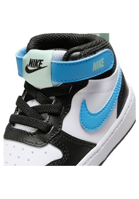 Nike Court Borough Mid 2 Shoes Black White Blue Infant NIKE | Sneakers | CD7784-136