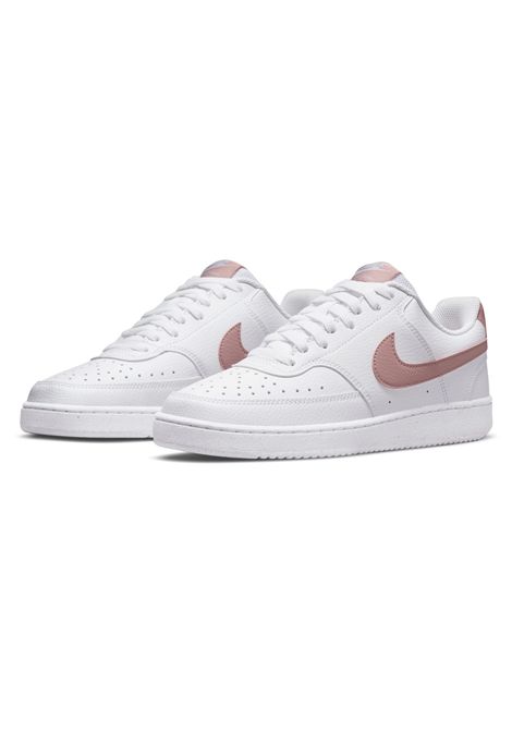 Nike Court Vision Low Next Nature Shoes White Pink Women NIKE | Sneakers | DH3158-102
