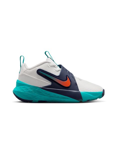 Nike Team Hustle D 12 Basketball Shoes White Energy Blue Orange Kids NIKE | Sneakers | HF6280-107