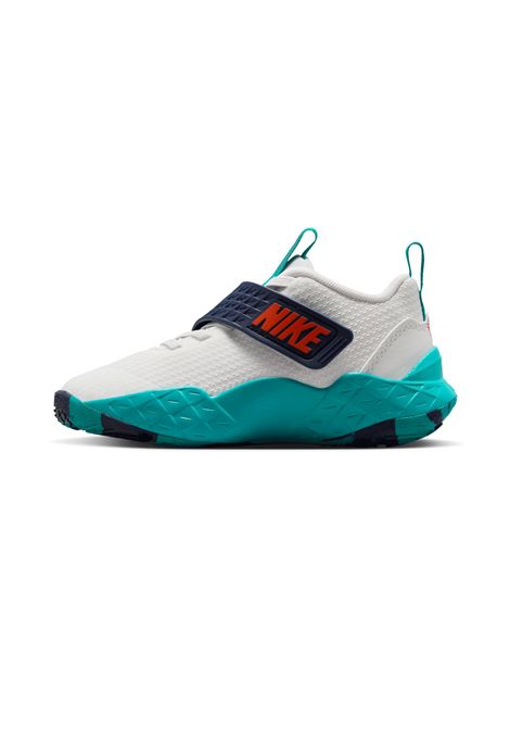 Nike Team Hustle D 12 Basketball Shoes White Energy Blue Orange Kids NIKE | Sneakers | HF6280-107