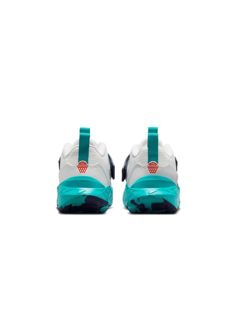 Nike Team Hustle D 12 Basketball Shoes White Energy Blue Orange Kids NIKE | Sneakers | HF6280-107