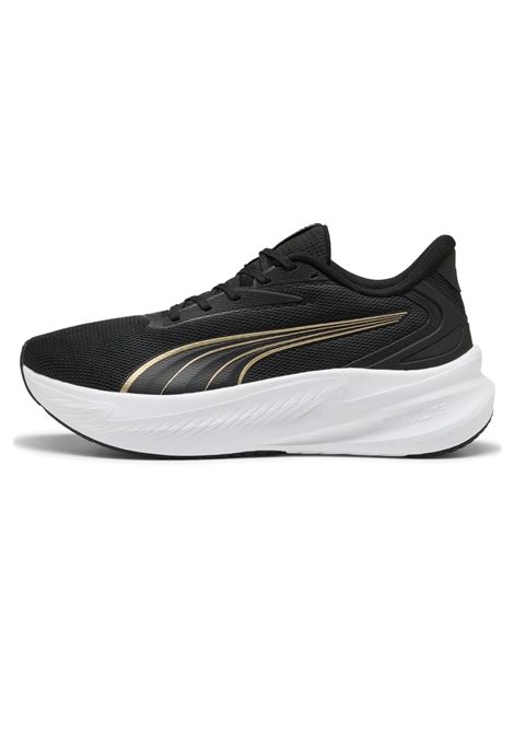 Puma Maxstride Lite Running Shoes Black White Gold Women PUMA | Sneakers | 313497-07