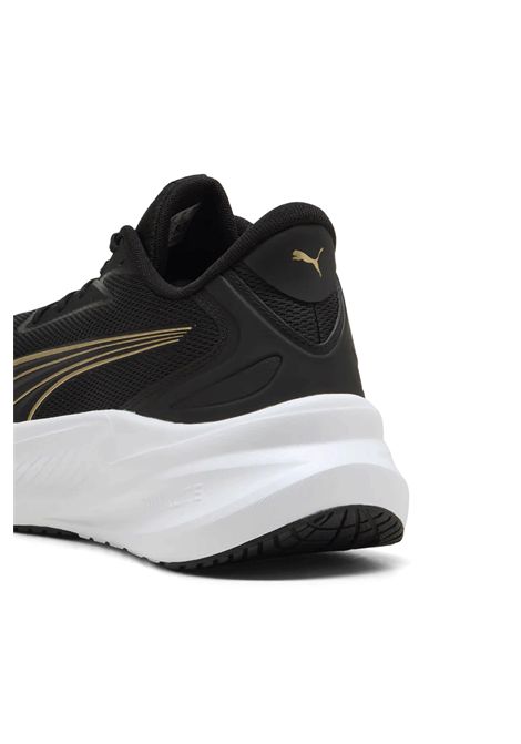 Puma Maxstride Lite Running Shoes Black White Gold Women PUMA | Sneakers | 313497-07