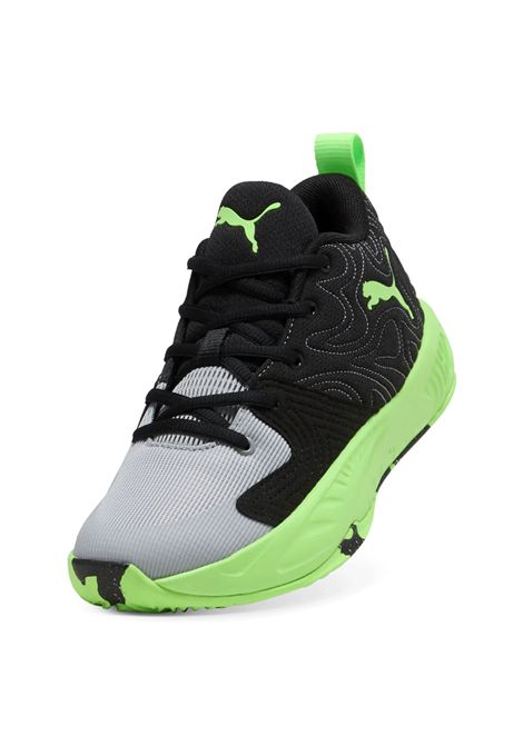 Puma Court Pro 3 Basketball Shoes Black Green Junior PUMA | Sneakers | 314061-02