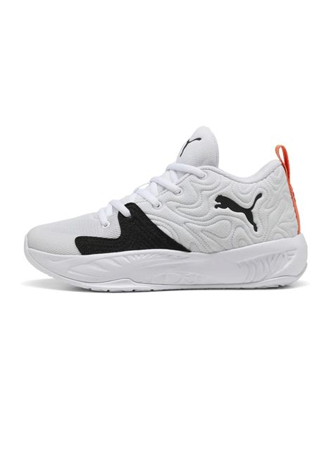 Puma Court Pro 3 Basketball Shoes White Black Orange Junior PUMA | Sneakers | 314061-03