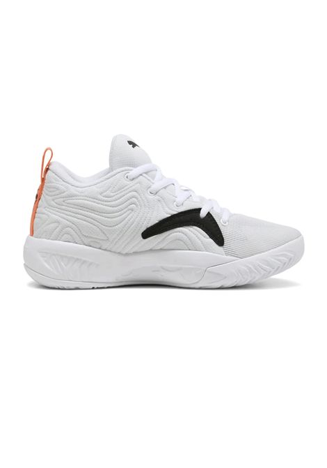 Puma Court Pro 3 Basketball Shoes White Black Orange Junior PUMA | Sneakers | 314061-03