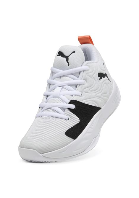 Puma Court Pro 3 Basketball Shoes White Black Orange Junior PUMA | Sneakers | 314061-03