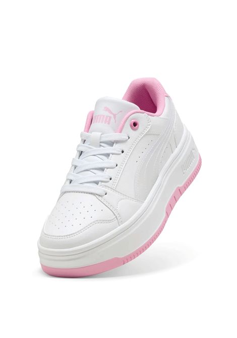 Puma Rebound Femme Holo 2.0 Shoes White Pink Shimmer Junior PUMA | Sneakers | 405618-01