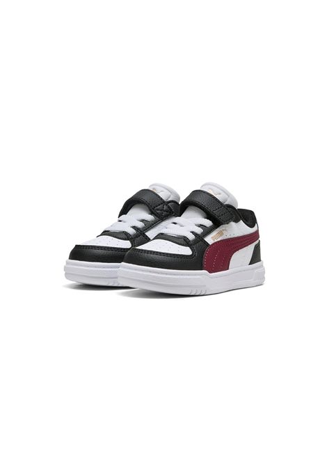 Puma Caven III Shoes White Black Burgundy Infant PUMA | Sneakers | 406247-06