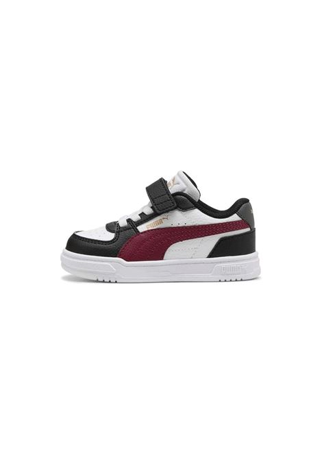 Puma Caven III Shoes White Black Burgundy Infant PUMA | Sneakers | 406247-06