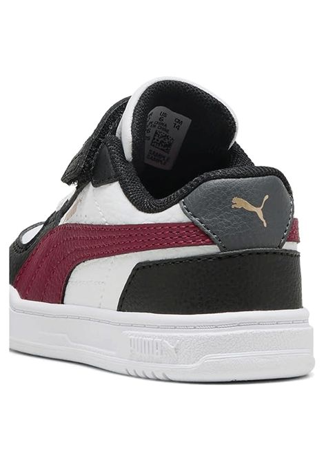 Puma Caven III Shoes White Black Burgundy Infant PUMA | Sneakers | 406247-06