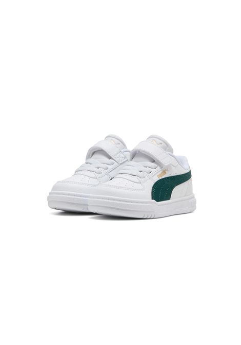 Puma Caven III Shoes White Green Infant PUMA | Sneakers | 406247-14