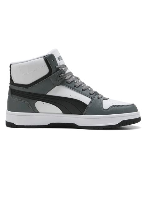 Puma Rebound Slam Mid Shoes White Dark Grey Men PUMA | Sneakers | 407168-03