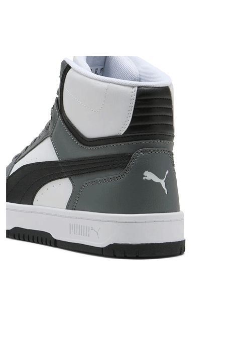 Puma Rebound Slam Mid Shoes White Dark Grey Men PUMA | Sneakers | 407168-03