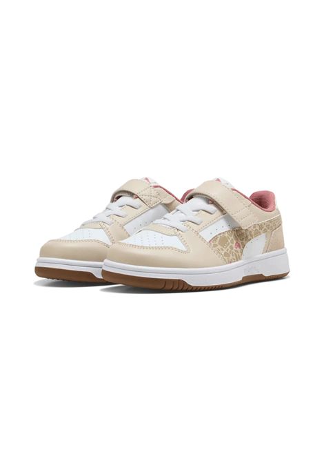 Puma Rebound Slam Lo Winter Safari AC+ Shoes White Beige Kids PUMA | Sneakers | 407462-01