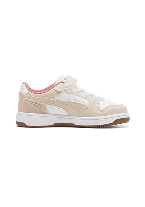 Puma Rebound Slam Lo Winter Safari AC+ Shoes White Beige Kids PUMA | Sneakers | 407462-01