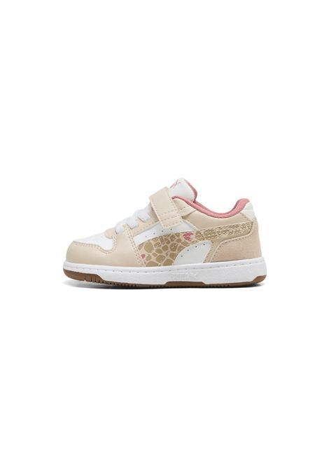 Puma Rebound Slam Lo Winter Safari AC+ Shoes White Beige Infant PUMA | Sneakers | 407463-01