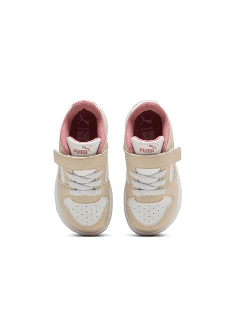 Puma Rebound Slam Lo Winter Safari AC+ Shoes White Beige Infant PUMA | Sneakers | 407463-01