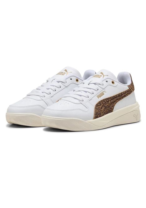 Puma Court Bae Feline Shoes White Brown Women PUMA | Sneakers | 408247-02