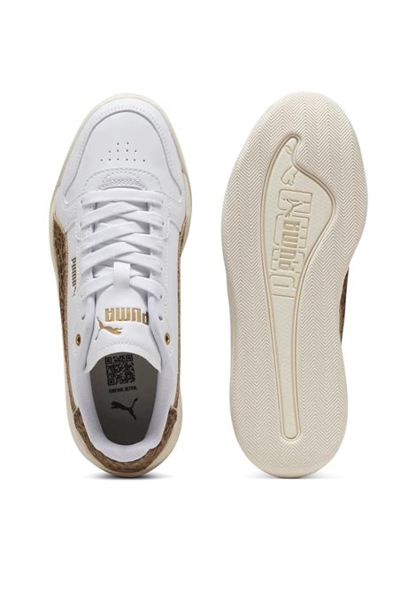 Puma Court Bae Feline Shoes White Brown Women PUMA | Sneakers | 408247-02