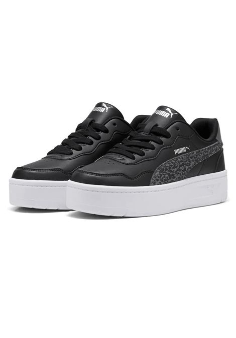 Puma Court Lally Skye Feline Shoes Black Grey Women PUMA | Sneakers | 408251-01