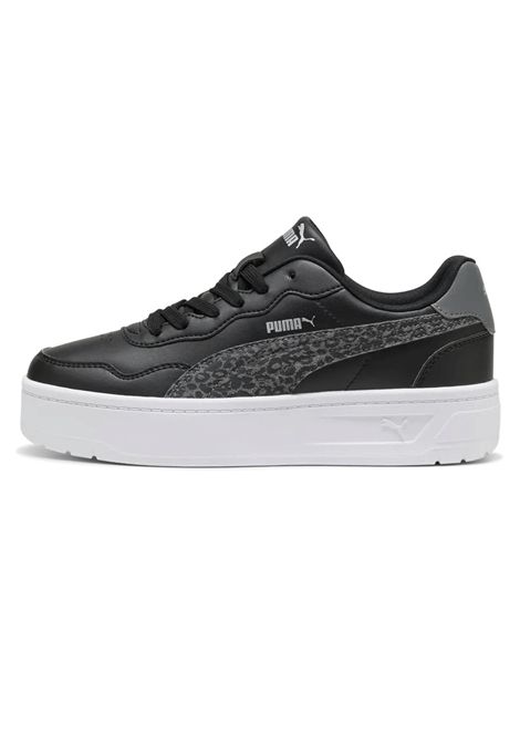 Puma Court Lally Skye Feline Shoes Black Grey Women PUMA | Sneakers | 408251-01