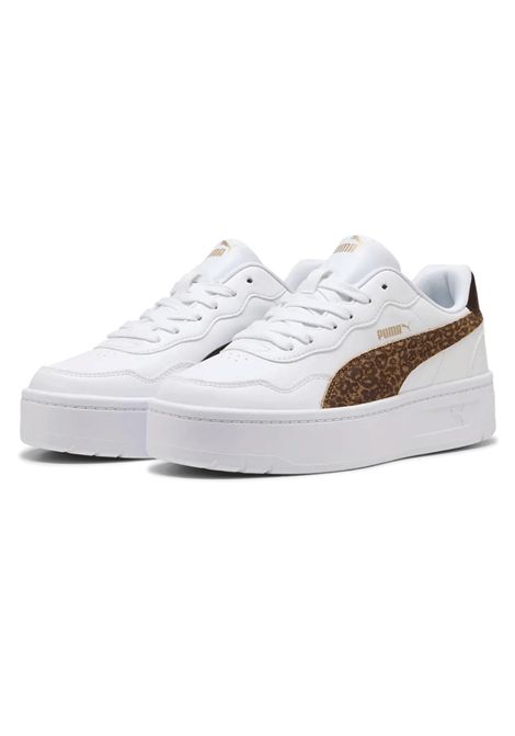 Puma Court Lally Skye Feline Shoes White Chocolate Women PUMA | Sneakers | 408251-02