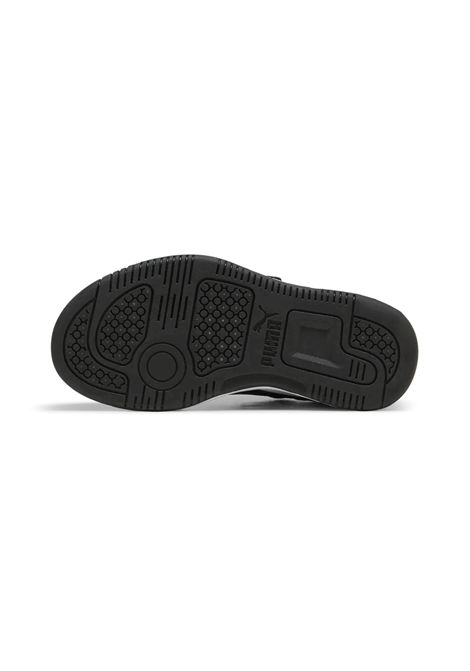 Puma Rebound Slam Lo Shoes White Black Kids PUMA | Sneakers | 408293-01