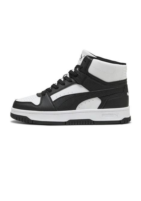 Puma Rebound Slam Mid Shoes White Black Junior PUMA | Sneakers | 408800-01